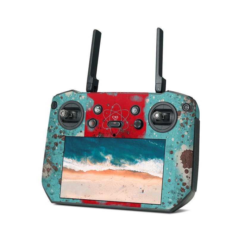 DJI RC Pro Skin design, with red, blue, gray, black colors