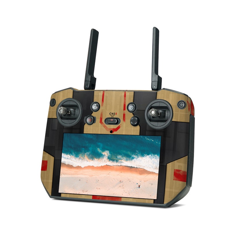 DJI RC Pro Skin design, with brown, red colors