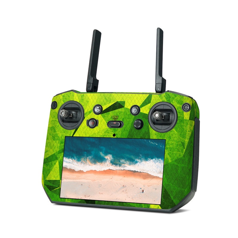DJI RC Pro Skin design of Green, Pattern, Leaf, Design, Illustration, with green colors