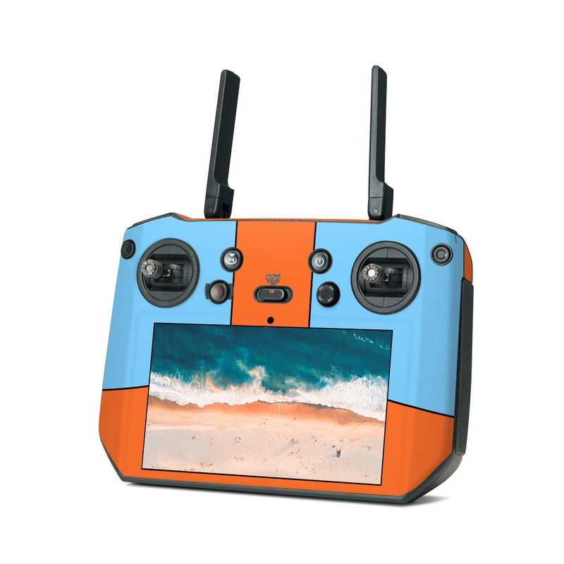 DJI RC Pro Skin design of Line, with blue, orange, black colors