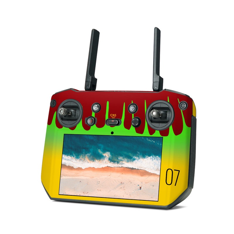 DJI RC Pro Skin design, with yellow, green, brown colors