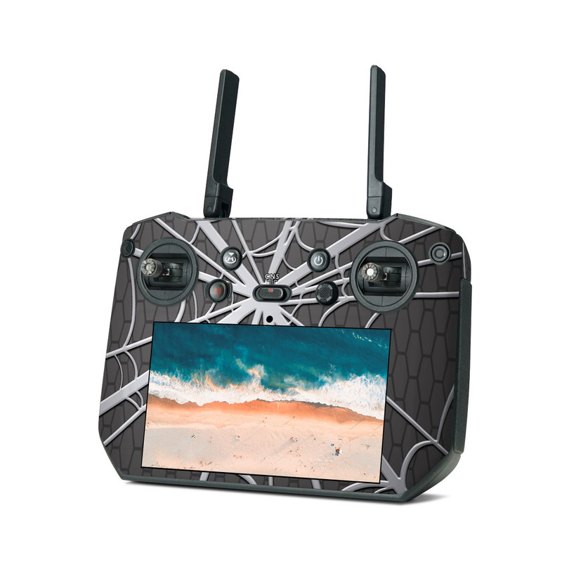 DJI RC Pro Skin design of Red, Symmetry, Circle, Pattern, Line, with red, black, gray colors