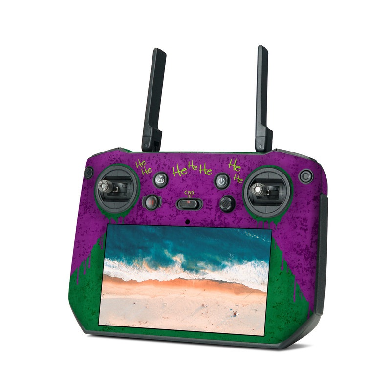 DJI RC Pro Controller Skin design with green, purple, black colors