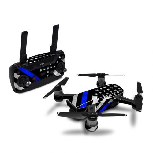 Thin Blue Line Hero DJI Spark Skin