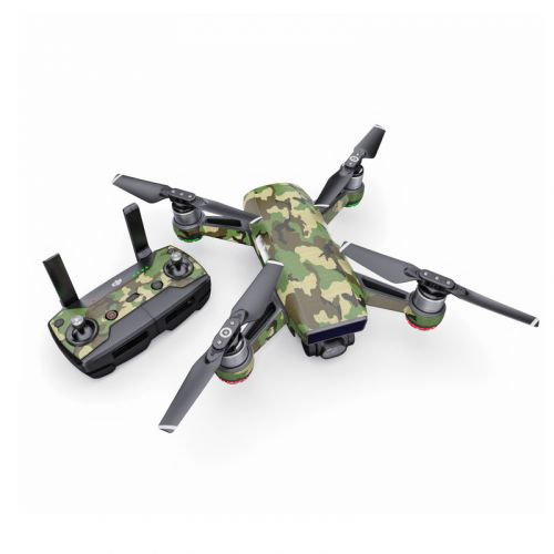 Woodland Camo DJI Spark Skin