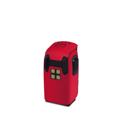 Solid State Red DJI Spark Battery Skin