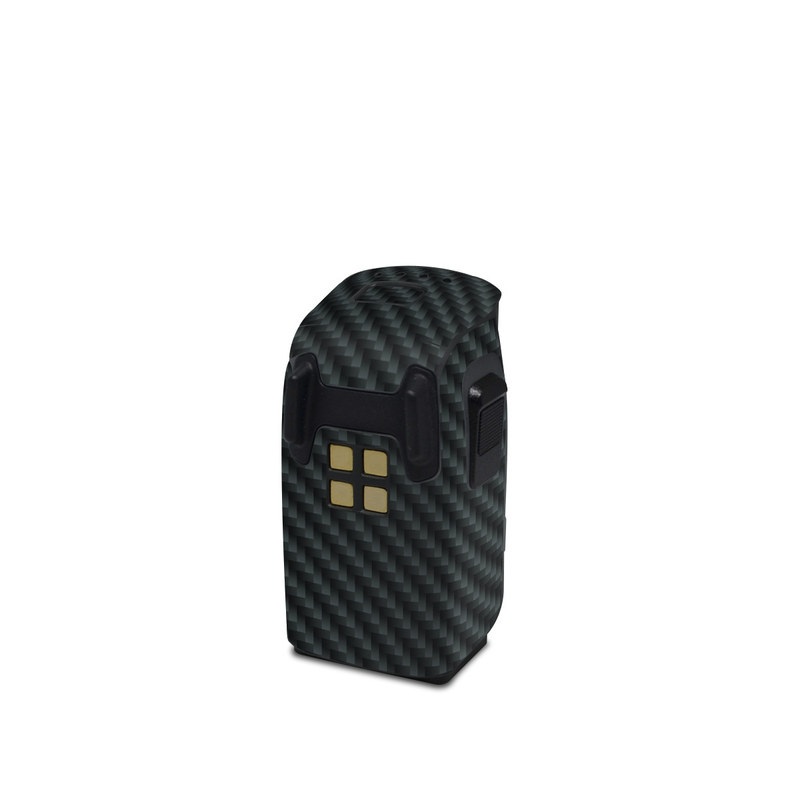 DJI Spark Battery Skin design of Green, Black, Blue, Pattern, Turquoise, Carbon, Textile, Metal, Mesh, Woven fabric, with black colors