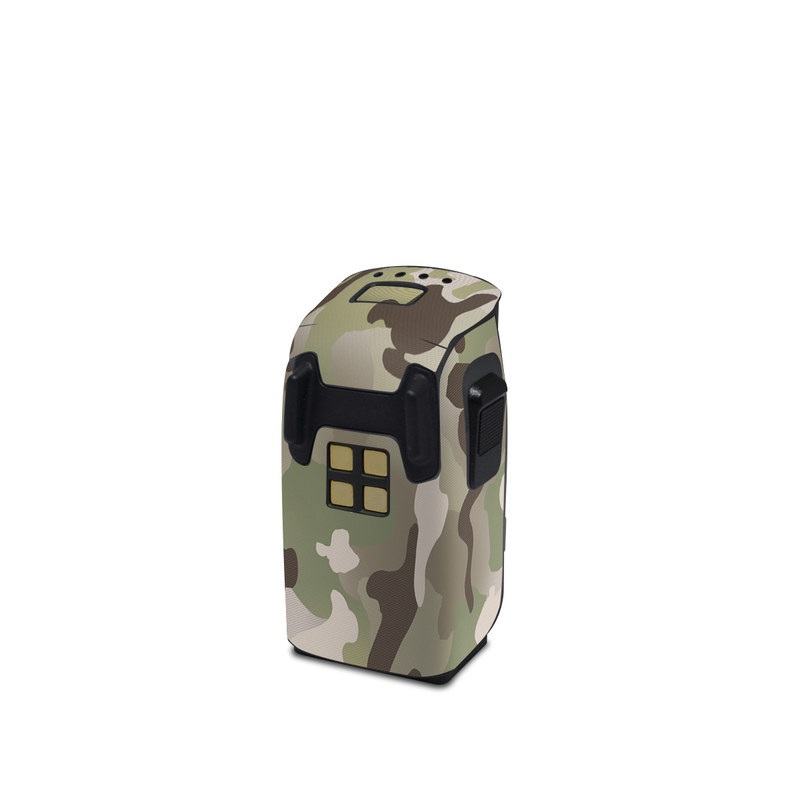 DJI Spark Battery Skin design of Military camouflage, Camouflage, Pattern, Clothing, Uniform, Design, Military uniform, Bed sheet, with gray, green, black, red colors