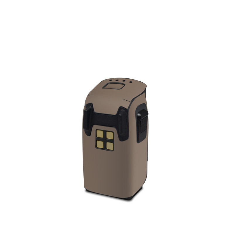 DJI Spark Battery Skin design of Brown, Text, Beige, Material property, Font, with brown colors