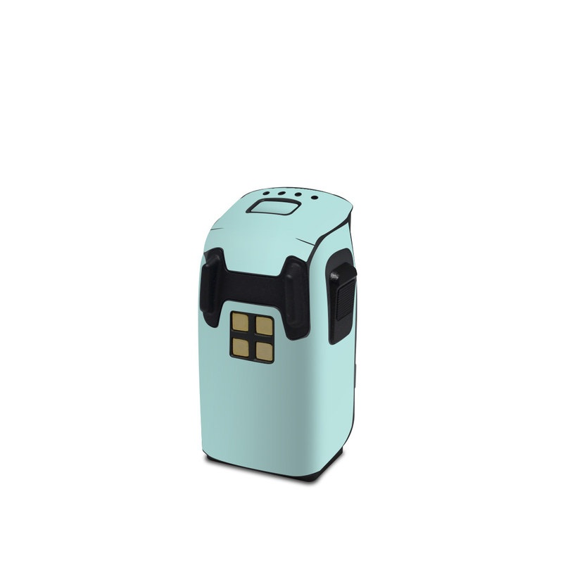 DJI Spark Battery Skin design of Green, Blue, Aqua, Turquoise, Teal, Azure, Text, Daytime, Yellow, Sky, with blue colors