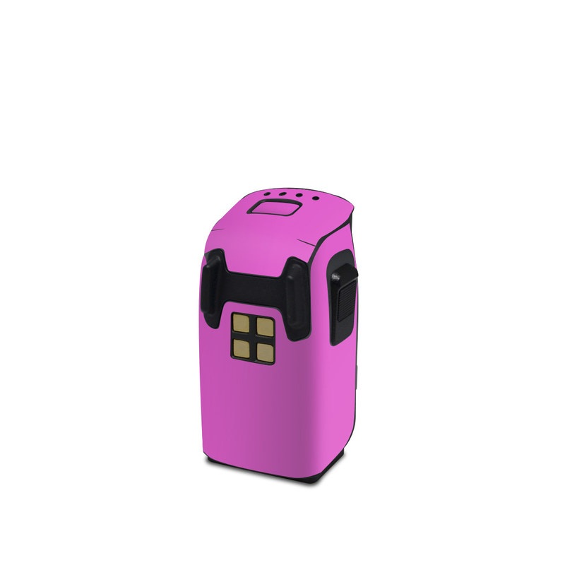 DJI Spark Battery Skin design of Violet, Pink, Purple, Red, Lilac, Magenta, Blue, Lavender, Text, Sky, with pink colors