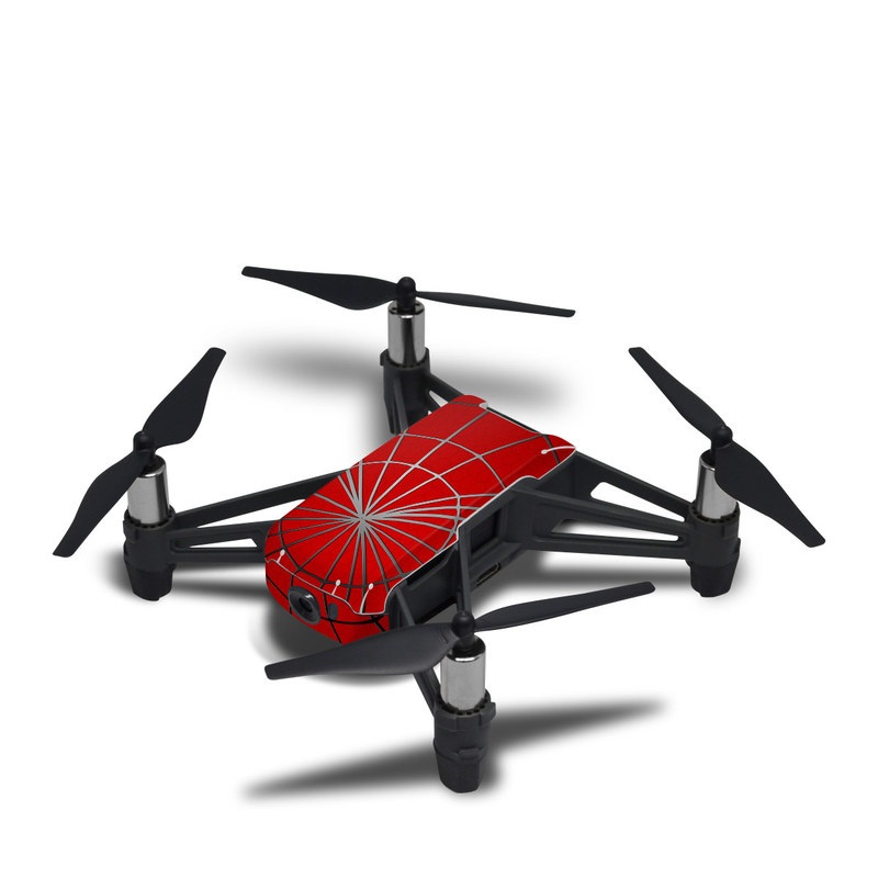 DJI Tello Skin design of Red, Symmetry, Circle, Pattern, Line, with red, black, gray colors