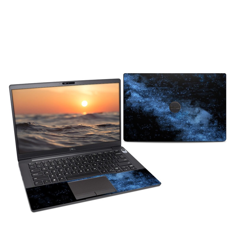 Dell Latitude 7400 Skin design of Sky, Atmosphere, Black, Blue, Outer space, Atmospheric phenomenon, Astronomical object, Darkness, Universe, Space, with black, blue colors