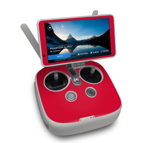 Solid State Red DJI Phantom 4 Pro Plus Controller Skin