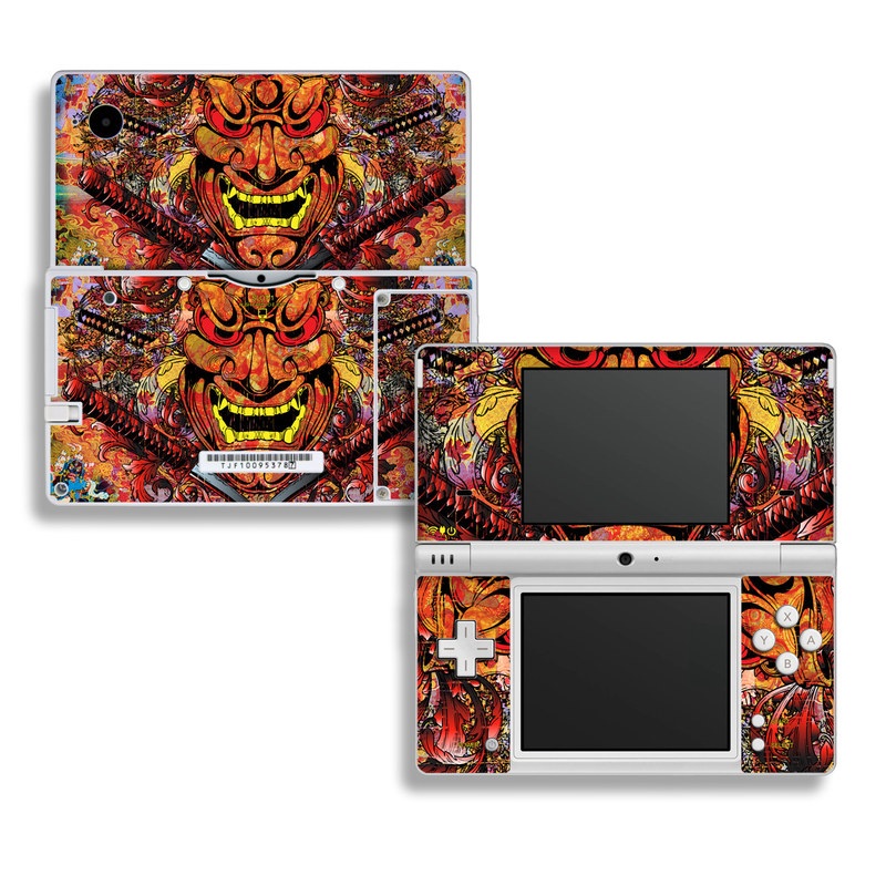 Nintendo DSi Skin design of Art, Psychedelic art, Visual arts, Illustration, Fictional character, Demon, with red, orange, yellow colors