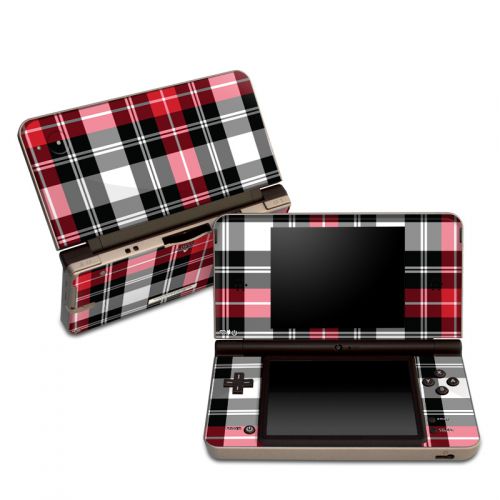 Red Plaid Nintendo DSi XL Skin