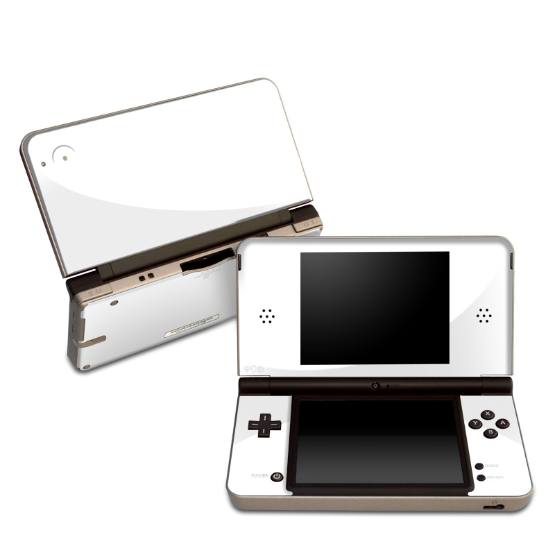 Nintendo DSi XL Skin design of White, Black, Line, with white colors