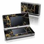 Black Gold Marble Nintendo DS Lite Skin