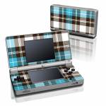 Turquoise Plaid Nintendo DS Lite Skin