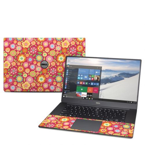 Flowers Squished Dell XPS 15 9560 Skin