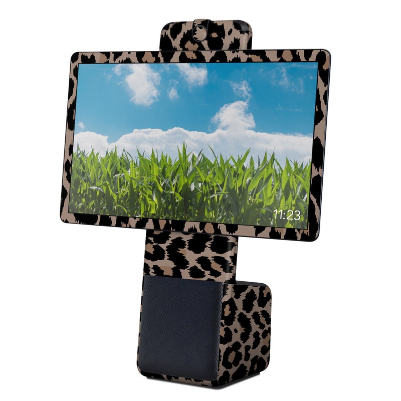 Facebook Portal Plus Skin design of Pattern, Brown, Fur, Design, Textile, Monochrome, Fawn, with black, gray, red, green colors