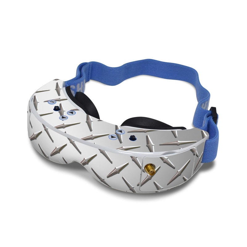 Fat Shark Dominator V2 Skin design of Pattern, Metal, Line, Design, Steel, Parallel, Tile, Beige, Flooring, with gray colors