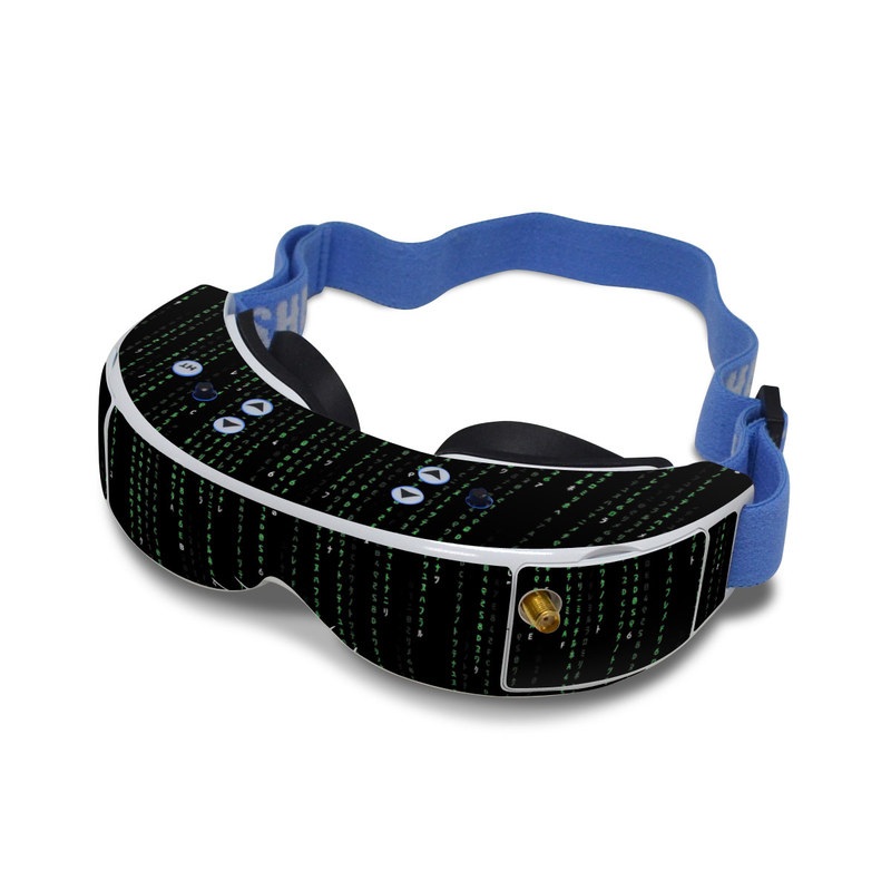 Fat Shark Dominator V2 Skin design of Green, Black, Pattern, Symmetry, with black colors