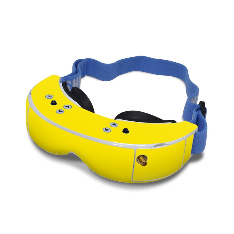 Fat Shark Dominator V2 Skin design of Green, Yellow, Orange, Text, Font, with yellow colors