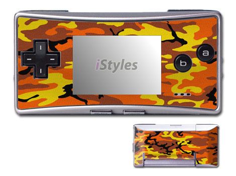 Orange Camo Game Boy Micro Skin