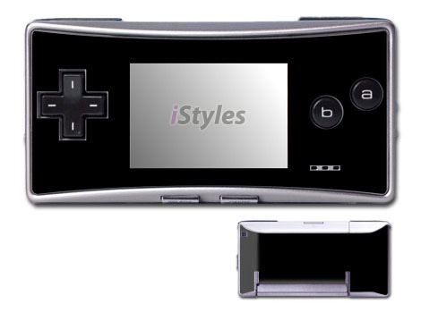 Game Boy Micro Skin design, with black colors