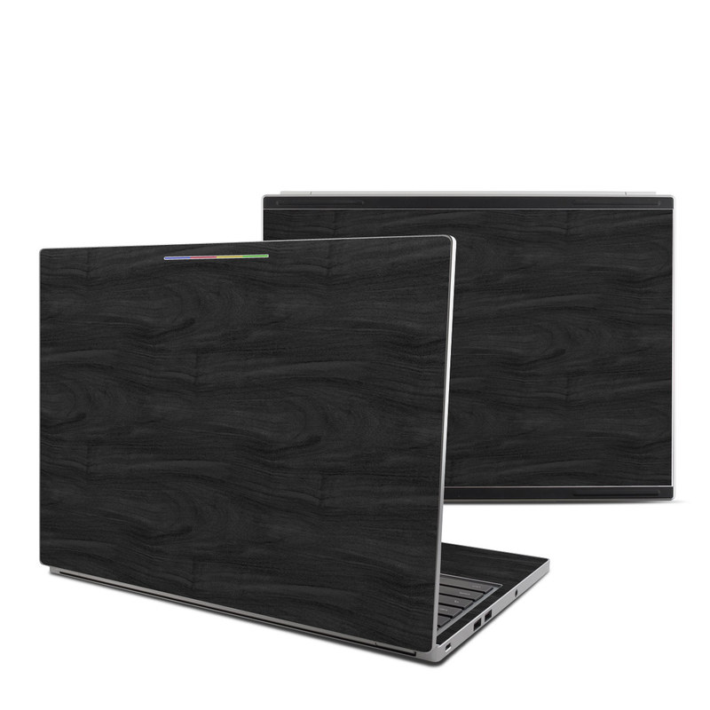Chromebook Pixel Skin design of Black, Brown, Wood, Grey, Flooring, Floor, Laminate flooring, Wood flooring, with black colors