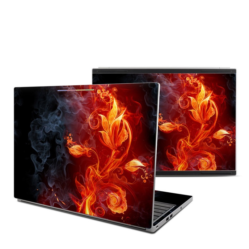Chromebook Pixel Skin design of Flame, Fire, Heat, Red, Orange, Fractal art, Graphic design, Geological phenomenon, Design, Organism, with black, red, orange colors