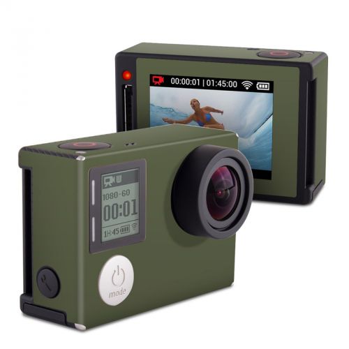 Solid State Olive Drab GoPro Hero4 Silver Edition Skin