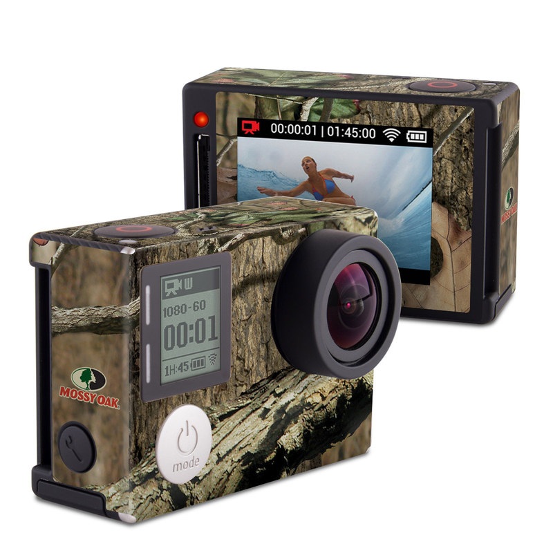 GoPro Hero4 Silver Edition Skin design of Tree, Military camouflage, Camouflage, Plant, Woody plant, Trunk, Branch, Design, Adaptation, Pattern, with black, red, green, gray colors