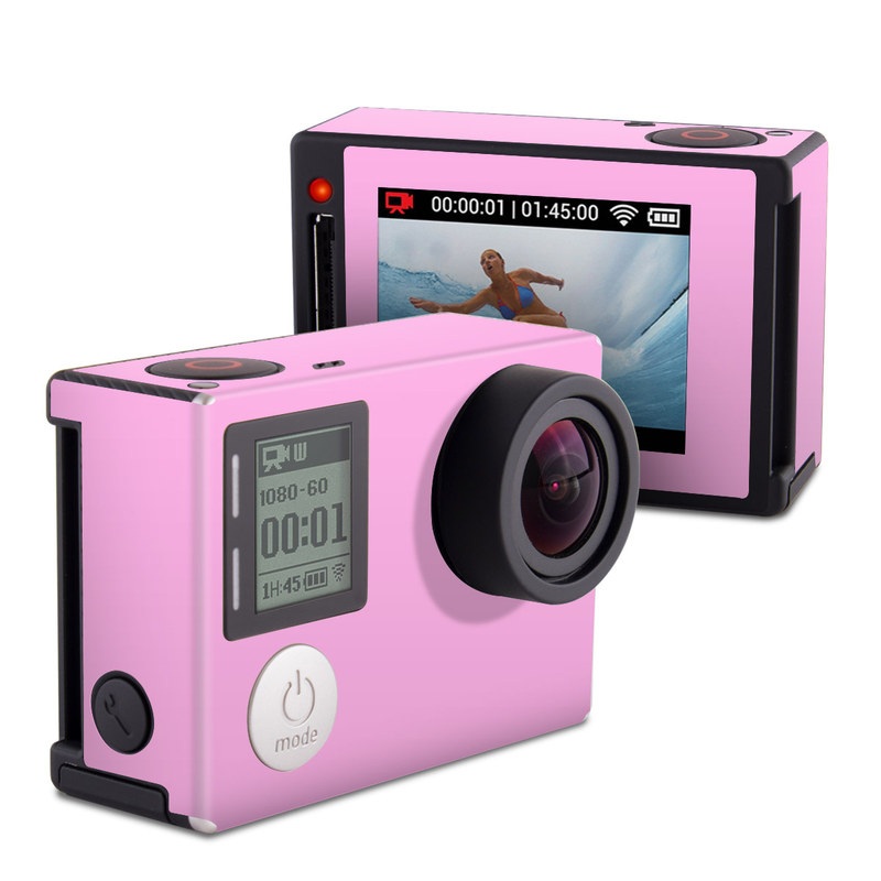 GoPro Hero4 Silver Edition Skin design of Pink, Violet, Purple, Red, Magenta, Lilac, Sky, Material property, Peach, with pink colors