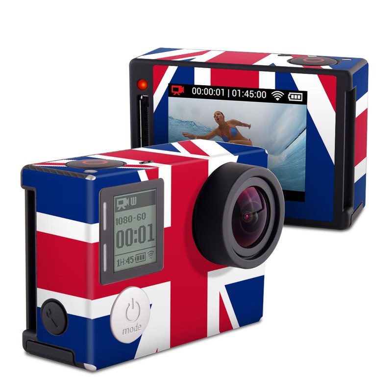 GoPro Hero4 Silver Edition Skin design of Flag, Red, Line, Electric blue, Design, Font, Pattern, Parallel, Flag Day (USA), with red, white, blue colors