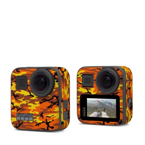 Orange Camo GoPro Max Skin