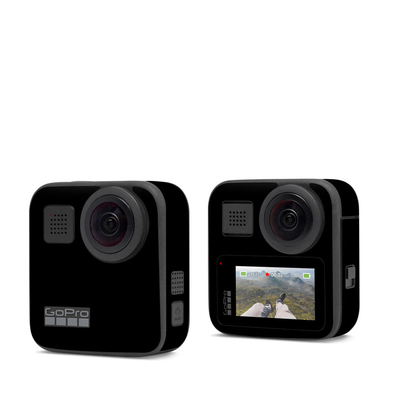 GoPro Max Skin design of Black, Darkness, White, Sky, Light, Red, Text, Brown, Font, Atmosphere, with black colors
