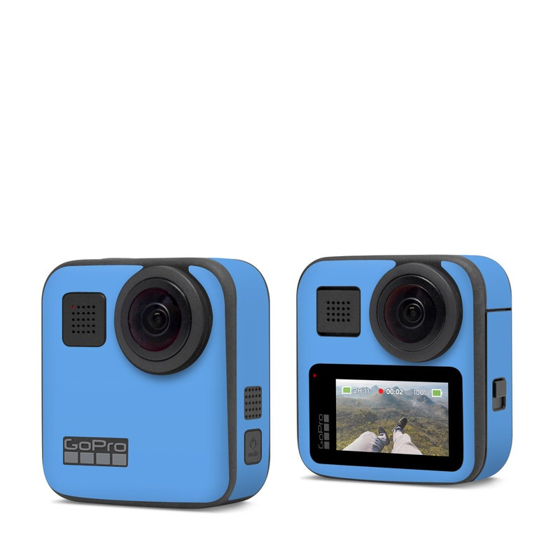 GoPro Max Skin design of Sky, Blue, Daytime, Aqua, Cobalt blue, Atmosphere, Azure, Turquoise, Electric blue, Calm, with blue colors