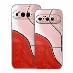 Abstract Red Google Pixel 10 Series Skin