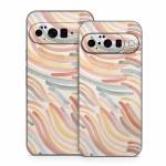 Terracotta Brushstroke Waves Google Pixel 10 Series Skin