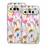 Watercolor Wild Flowers Google Pixel 10 Series Skin