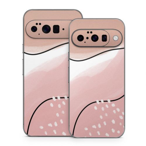 Abstract Pink and Brown Google Pixel 10 Series Skin