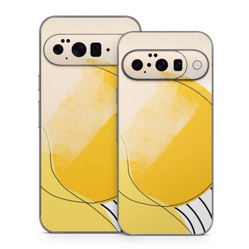 Abstract Yellow Google Pixel 10 Series Skin