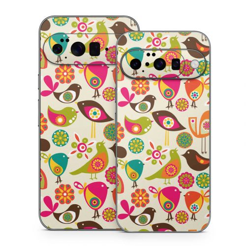 Bird Flowers Google Pixel 10 Series Skin