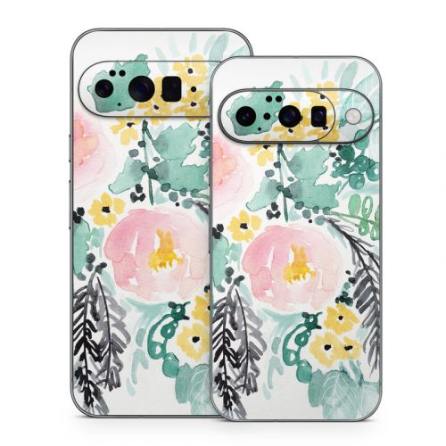 Blushed Flowers Google Pixel 10 Series Skin
