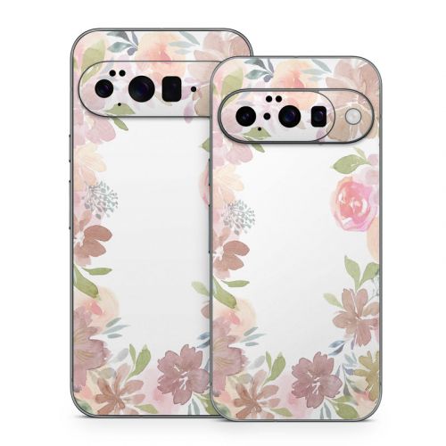 Blush Flower Frame Google Pixel 10 Series Skin