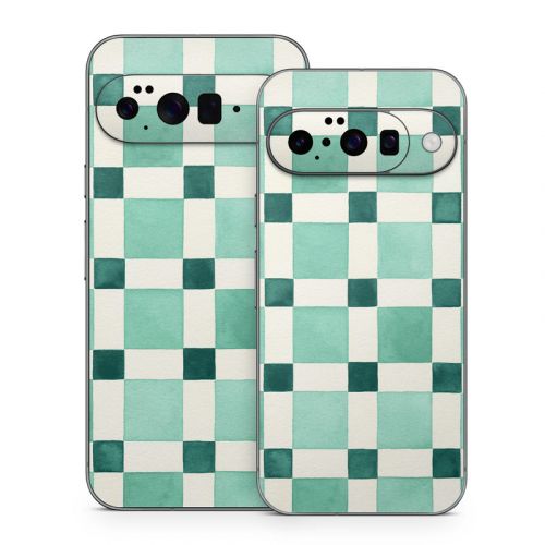 Checker Mosaic Green Google Pixel 10 Series Skin