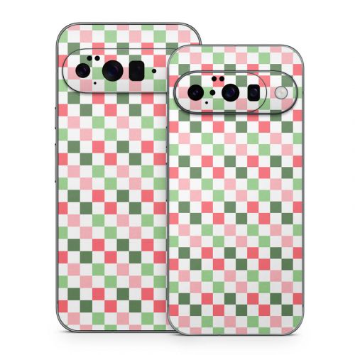 Christmas Checkers Google Pixel 10 Series Skin
