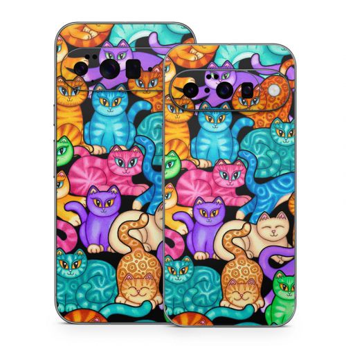 Colorful Kittens Google Pixel 10 Series Skin